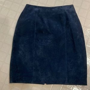 Vintage suede pencil skirt